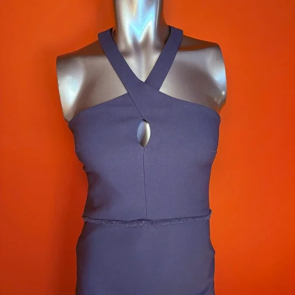 Cinq à Sept Dante Navy Halter Midi Dress - Picture 4 of 9